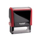 Timbre person.Printy 4915-Boîtier rouge-Encre rouge-70X25mm-7 lignes m  - Fiducial
