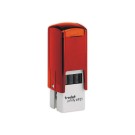 Timbre person.Printy 4921-Boîtier rouge-Encre noire-12X12mm-2 lignes m  - Fiducial