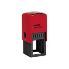 Timbre person.Printy 4923-Boîtier rouge-Encre noire-30X30mm-6 lignes m  - Fiducial