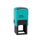 Timbre person.Printy 4923-Boîtier ve.menthe-E.noire-30X30mm-6 lignes m  - Fiducial