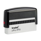 Timbre person.Printy 4916-Boîtier noir-Encre noire-70X10mm-2 lignes m  - Fiducial
