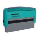 Timbre person.Printy 4916-Boîtier ve.menthe-E.noire-70X10mm-2 lignes m  - Fiducial