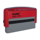 Timbre person.Printy 4916-Boîtier rouge-Encre noire-70X10mm-2 lignes m  - Fiducial