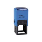 Timbre person.Printy 4923-Boîtier bleu-Encre noire-30X30mm-6 lignes m  - Fiducial
