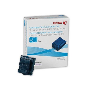 Lot de 6 blocs de cire XEROX 108R00954cyan  - Fiducial