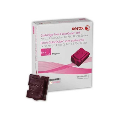 Lot de 6 blocs de cire XEROX 108R00955magenta  - Fiducial