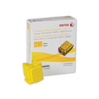 Lot de 6 blocs de cire XEROX 108R00956jaune  - Fiducial