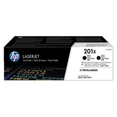 HP CF400XD toner noir  x2 - Fiducial