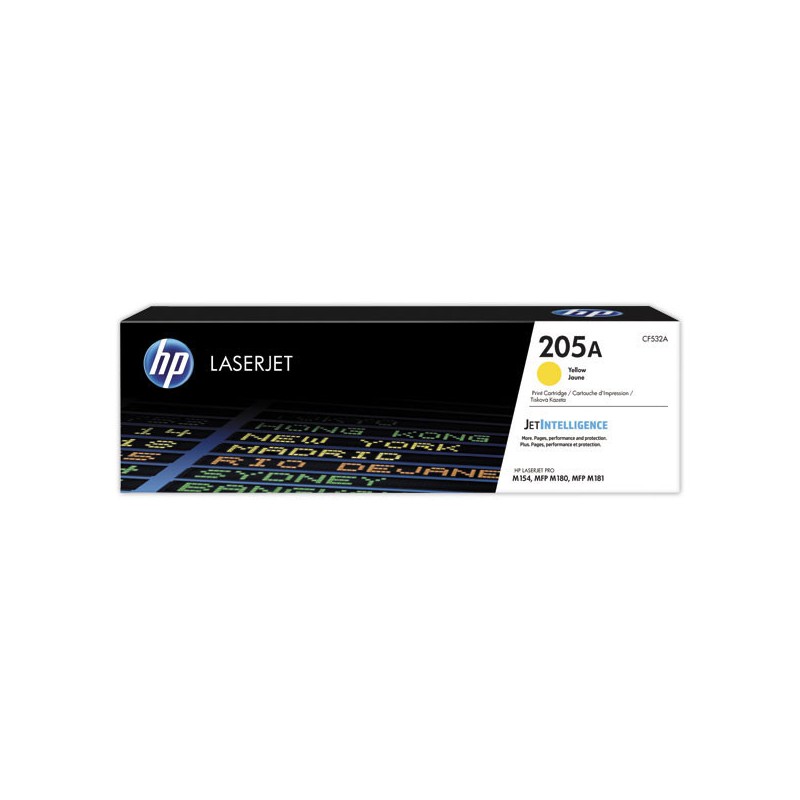 HP 205A CF532A toner jaune  - Fiducial