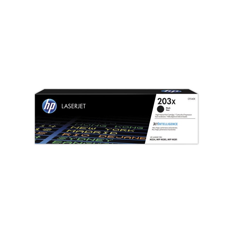 HP 203X CF540X toner noir Grande capacité  - Fiducial