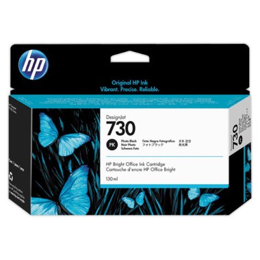 HP 730 cartouche d'encre noire photo P2V67A  - Fiducial