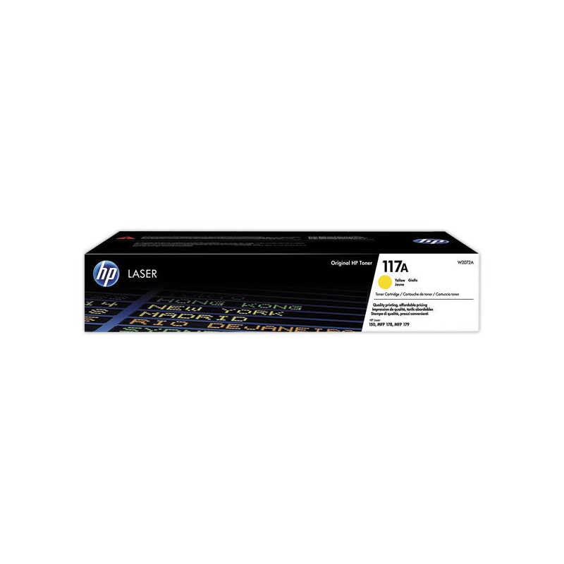 HP 117A W2072A toner jaune  - Fiducial