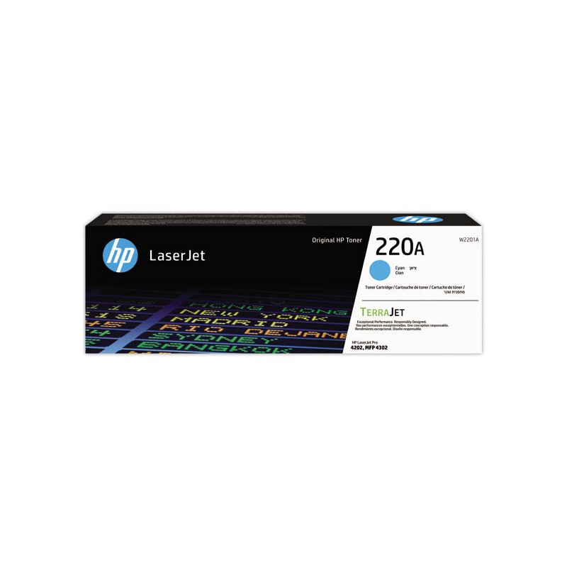 Toner HP 220A TERRAJET - Cyan  - Fiducial