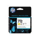 HP cartouche d'encre J 712 3ED69A Jaune 29 ml  - Fiducial