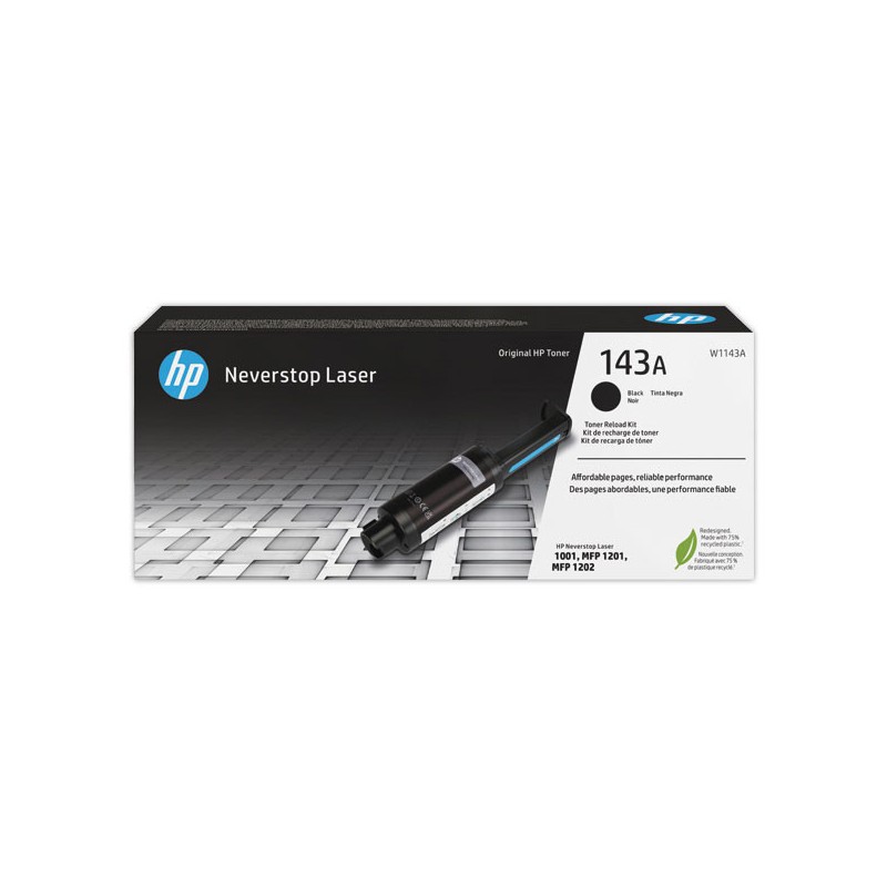 HP 143A W1143A Kit de recharge toner noir  - Fiducial