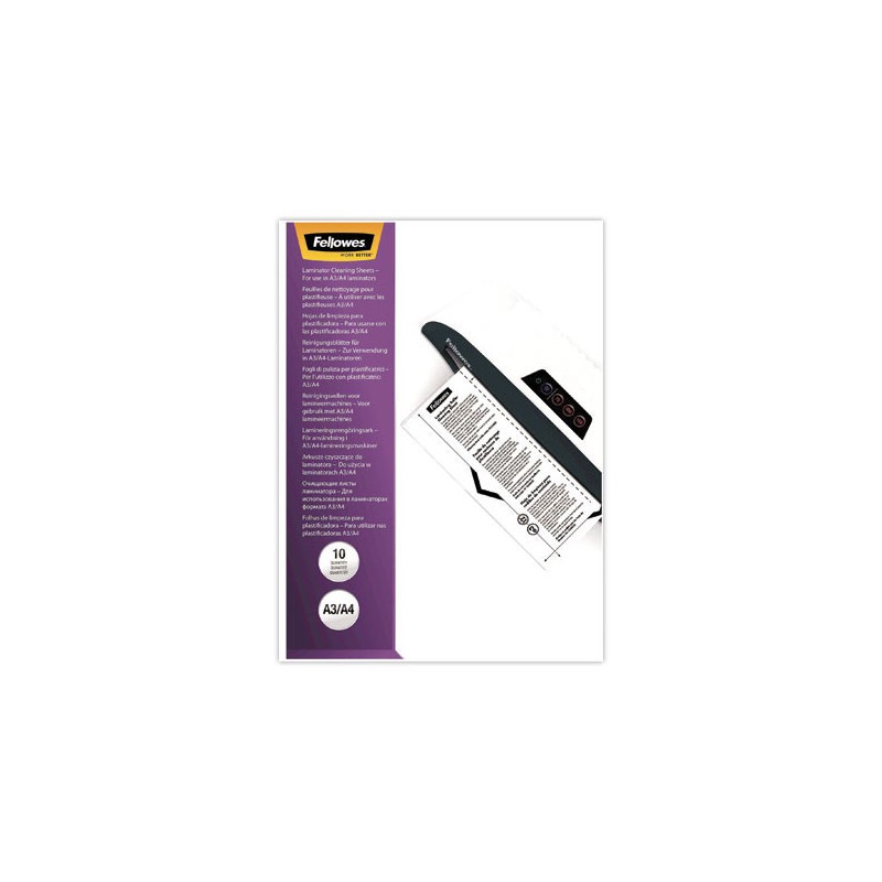 Feuilles de nettoyage pour plastifieuse  - Fiducial