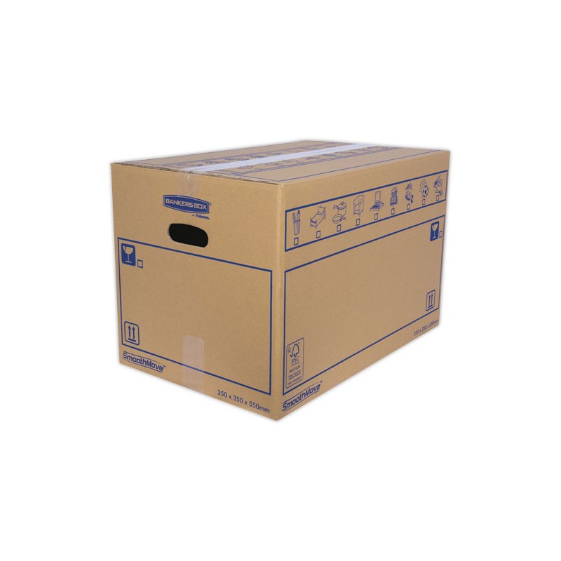 Caisses de déménagement 67L SmoothMove - FELLOWES  x10 - Fiducial