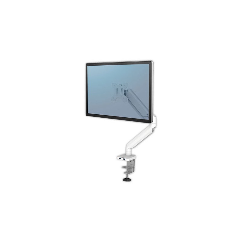 Bras porte-écran simple Platinum Series blanc - Fellowes  - Fiducial
