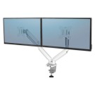 Bras porte-écrans double Platinium Séries blanc - Fellowes  - Fiducial