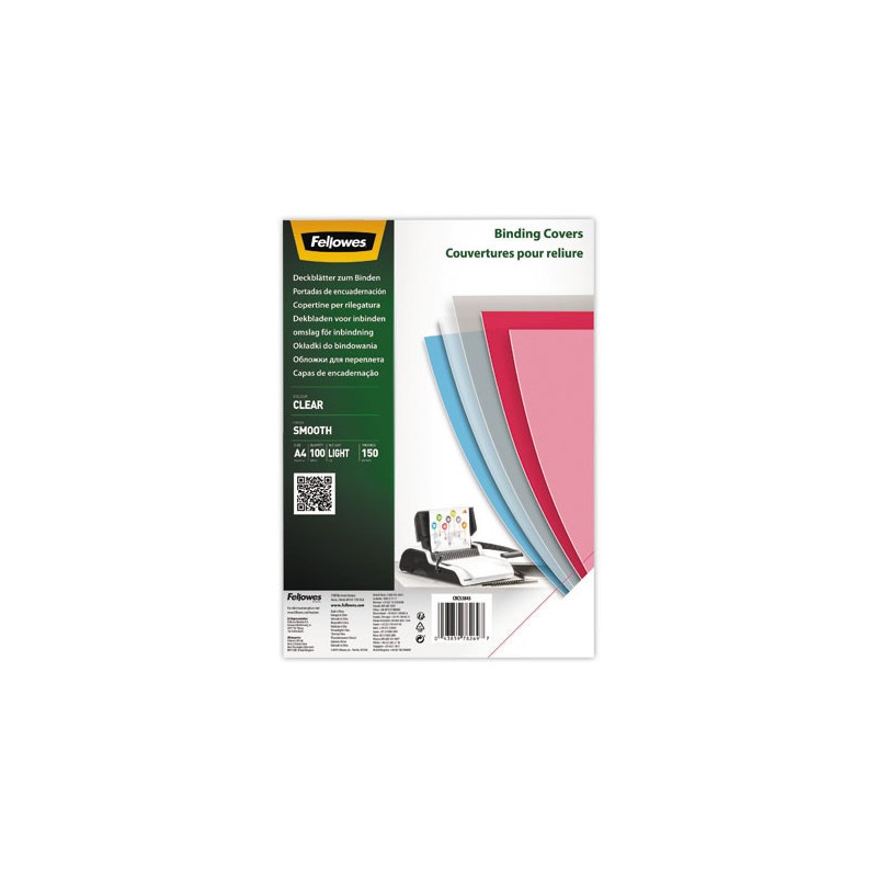 COUVERTURE POUR RELIURE A4 150µ  x100 - Fiducial