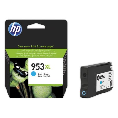 HP 953XL cartouche d'encre cyan F6U16AE  - Fiducial