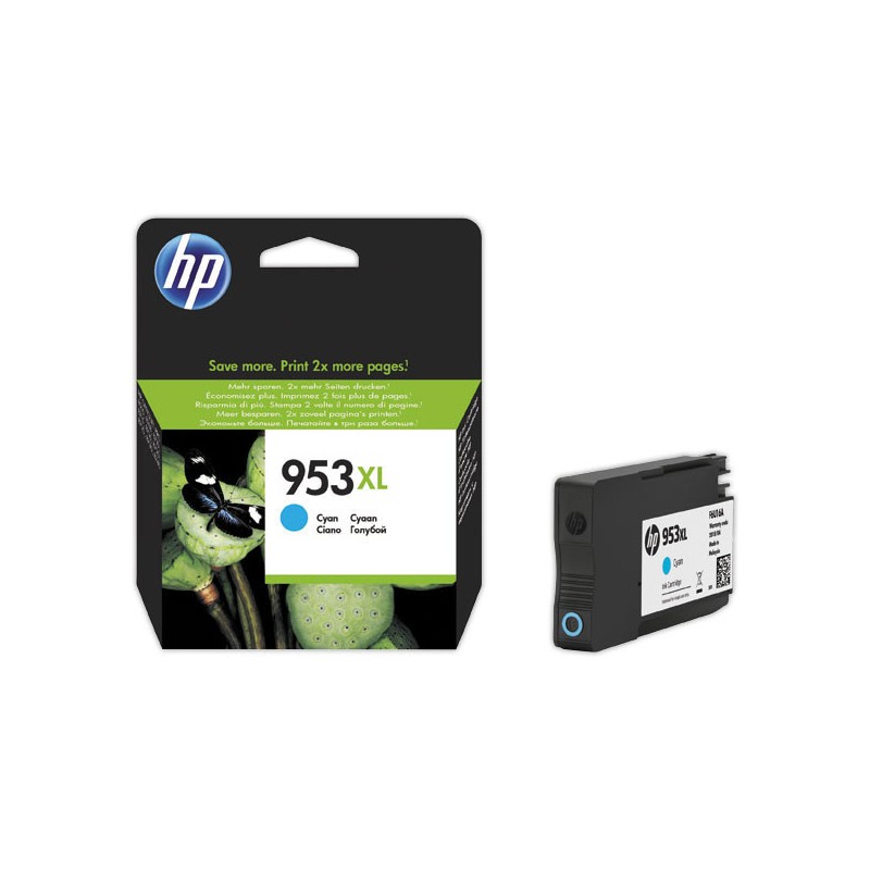 HP 953XL cartouche d'encre cyan F6U16AE  - Fiducial