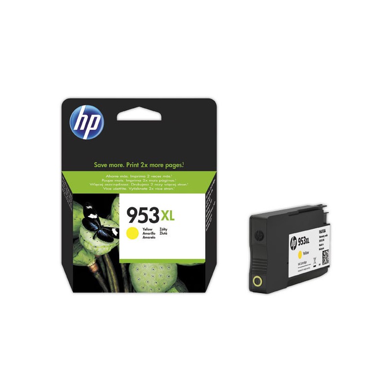 HP 953XL cartouche d'encre jaune F6U18AE  - Fiducial