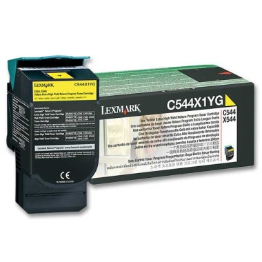 Toner LEXMARK jaune C544X1YG  - Fiducial