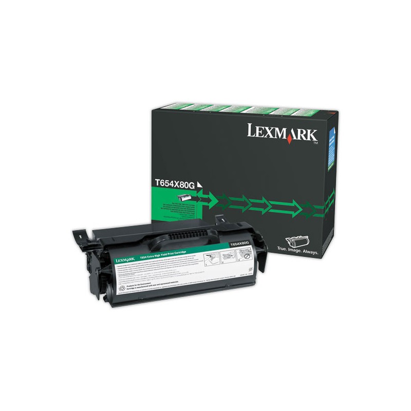 Toner LEXMARK noir T654X80G  - Fiducial