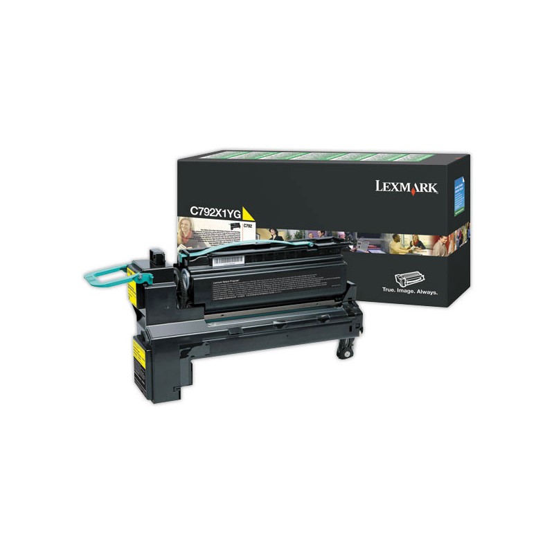 Toner LEXMARK jaune C792X1YG  - Fiducial