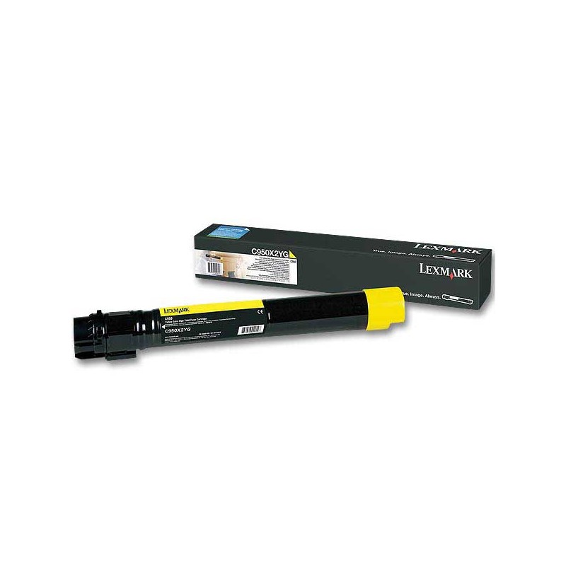 Toner LEXMARK jaune C950X2YG  - Fiducial