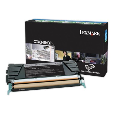 Toner LEXMARK noir HC C7461KG  - Fiducial