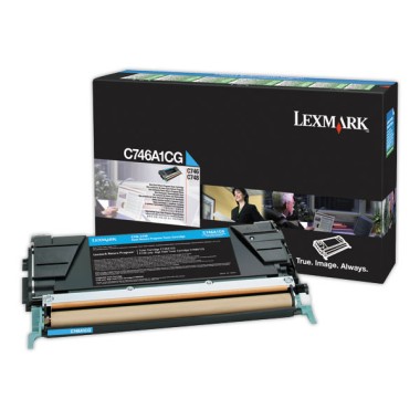 Toner LEXMARK cyan C746ACG  - Fiducial