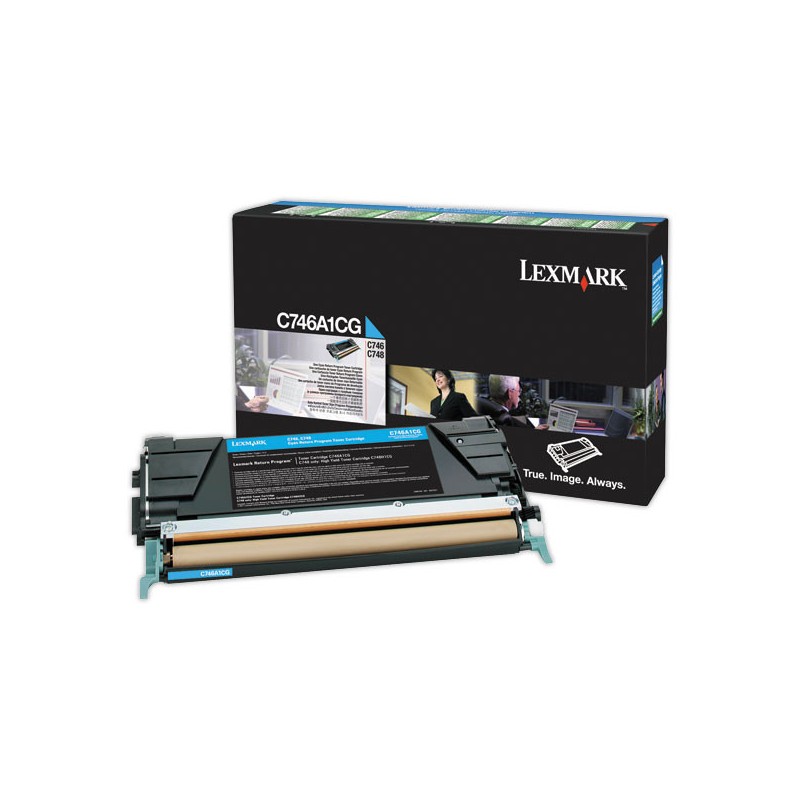 Toner LEXMARK cyan C746ACG  - Fiducial