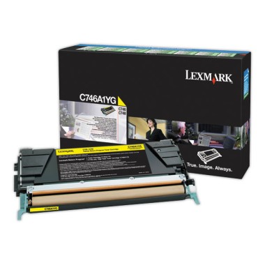 Toner LEXMARK jaune C746A1YG  - Fiducial
