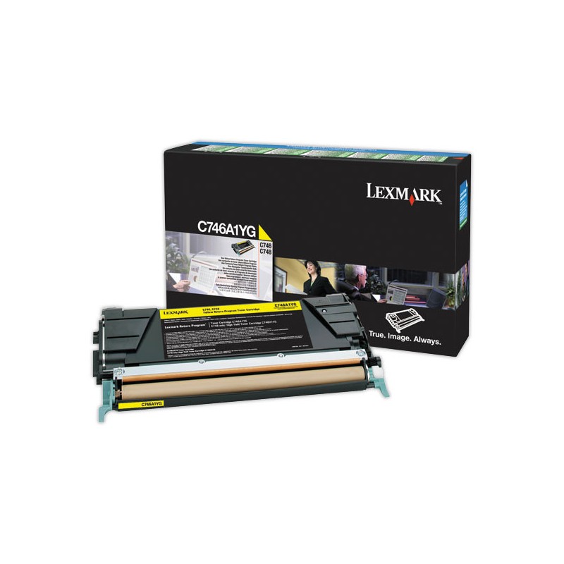 Toner LEXMARK jaune C746A1YG  - Fiducial