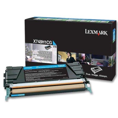 Toner LEXMARK cyan HC X748H1CG  - Fiducial