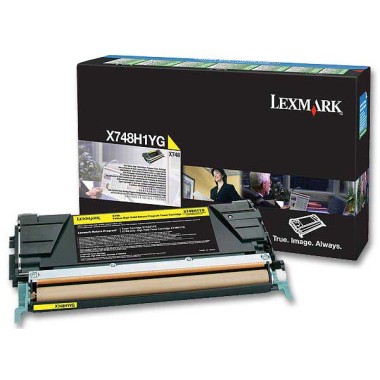 Toner LEXMARK jaune HC X748H1YG  - Fiducial