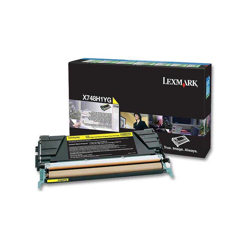 Toner LEXMARK jaune HC X748H1YG  - Fiducial
