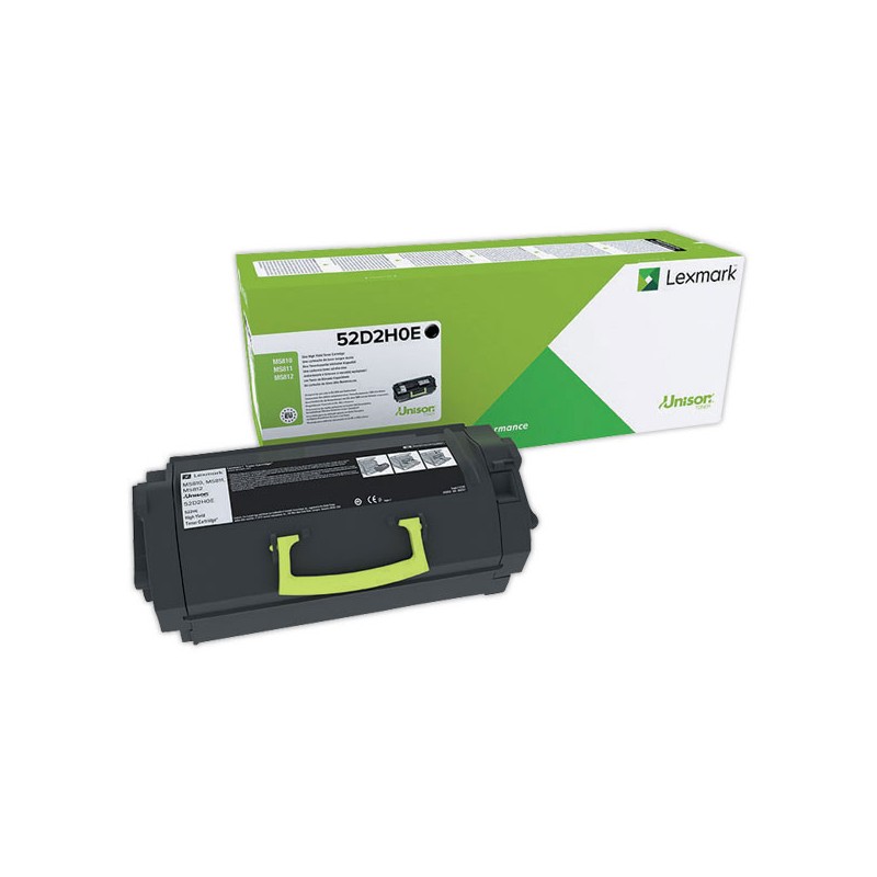 Toner LEXMARK 52D2H0E noire  - Fiducial