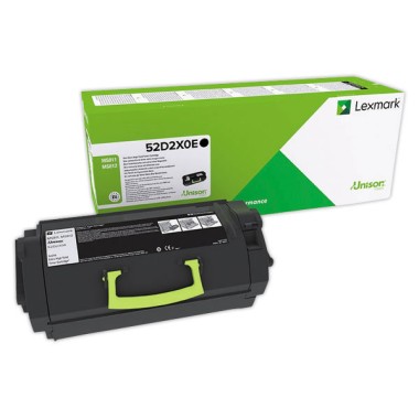 Toner LEXMARK 52D2X0E noire  - Fiducial