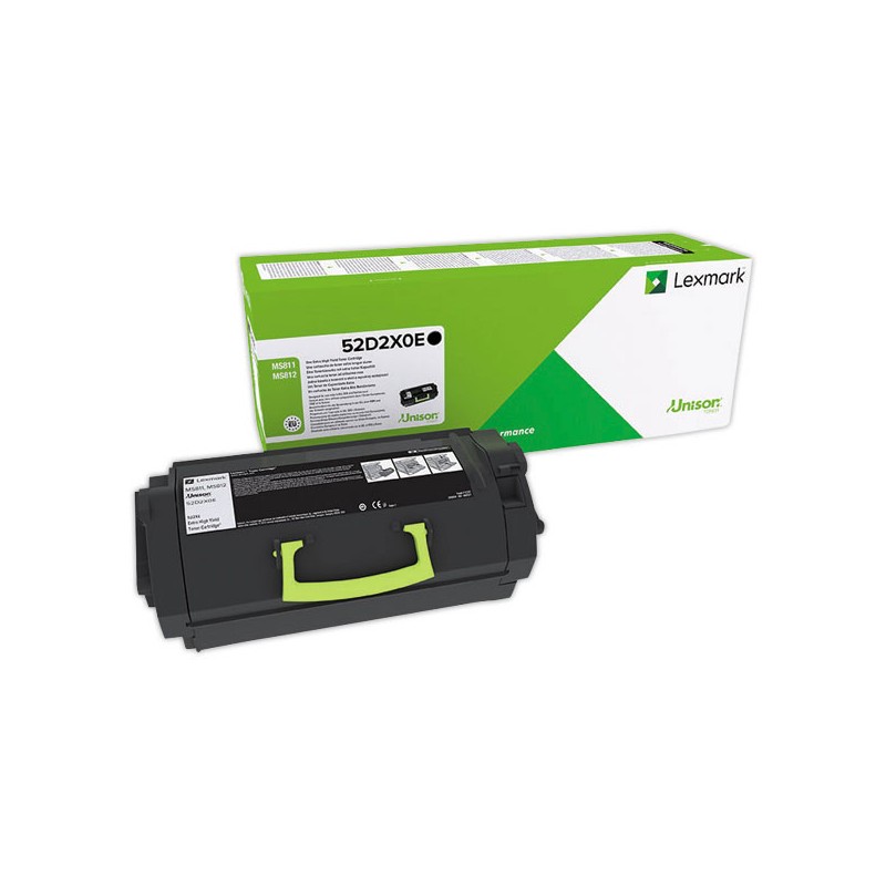 Toner LEXMARK 52D2X0E noire  - Fiducial