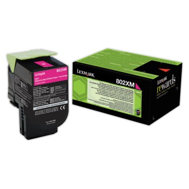 Toner LEXMARK 802 magenta HC 80C2XM0  - Fiducial
