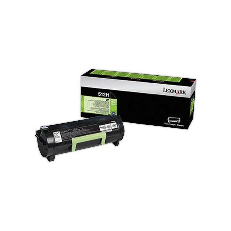 Toner LEXMARK 512 noir HC 51F2H00  - Fiducial