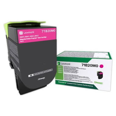 Toner LEXMARK 71B20M0 Magenta  - Fiducial