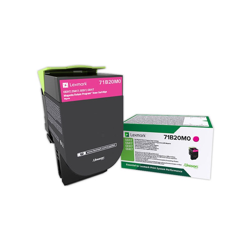 Toner LEXMARK 71B20M0 Magenta  - Fiducial