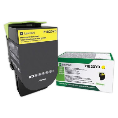 Toner LEXMARK 71B20Y0 Jaune  - Fiducial