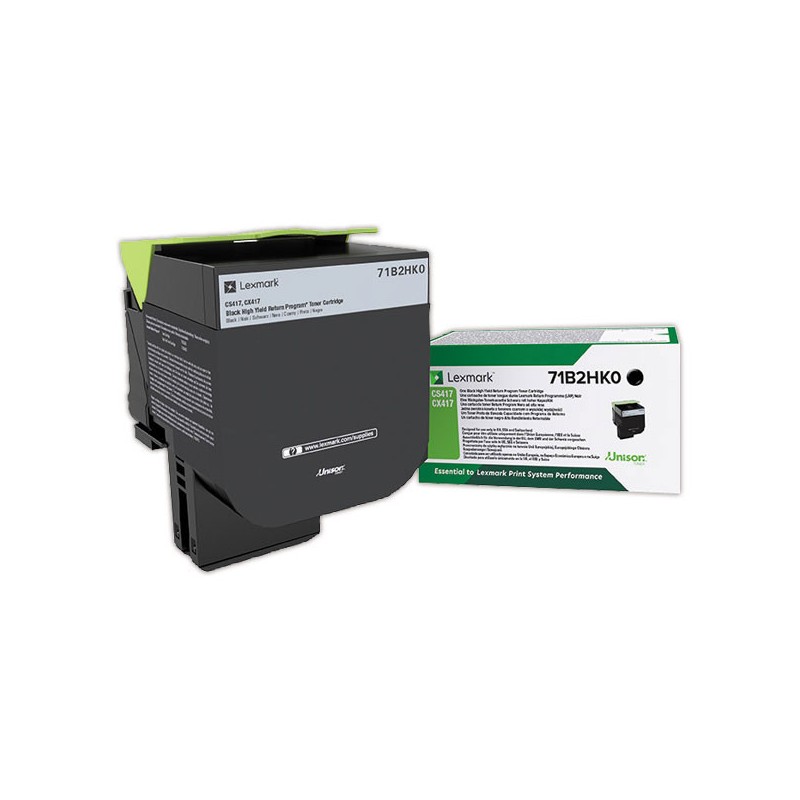 Toner LEXMARK noir 71B2HK0  - Fiducial