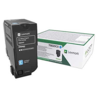 Toner LEXMARK 75B20C0 Cyan  - Fiducial