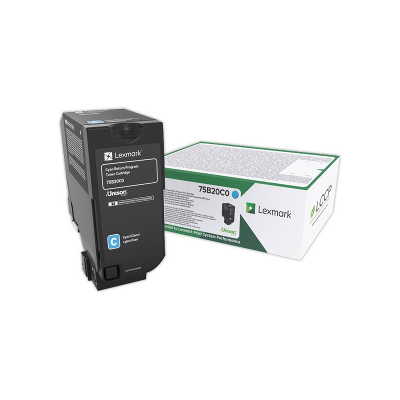 Toner LEXMARK 75B20C0 Cyan  - Fiducial